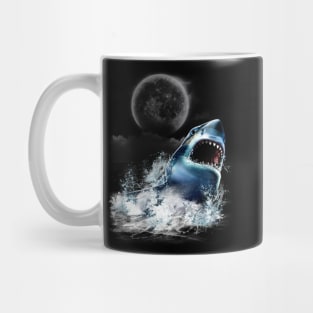 Shark in Moonlight Mug